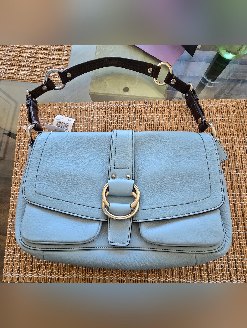 Vintage COACH Chelsea Field Bag Shoulder Bag RARE BLUE Circa 2005 NWT